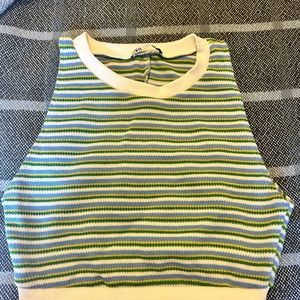 Zara knitted stripped tank